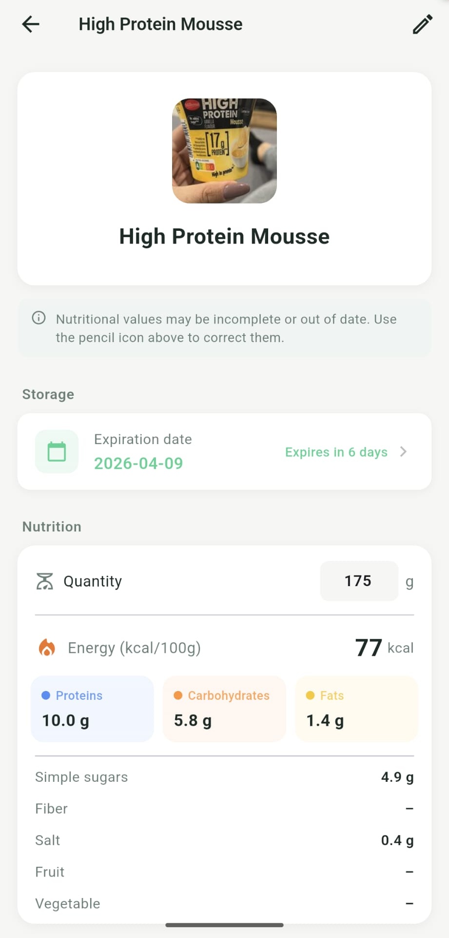 Shopping list with barcode scanning
